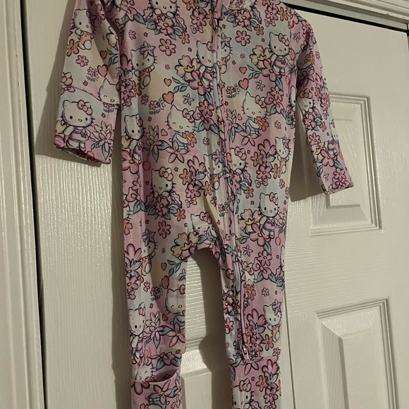 Hello Kitty Other - Hello Kitty Pink Floral Kids One Piece Footie